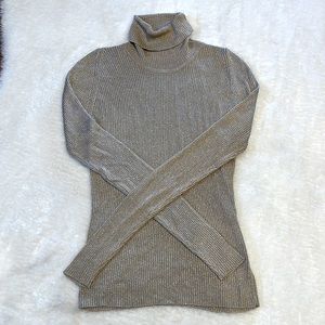 Dana Buchman Gold Shimmer Turtleneck